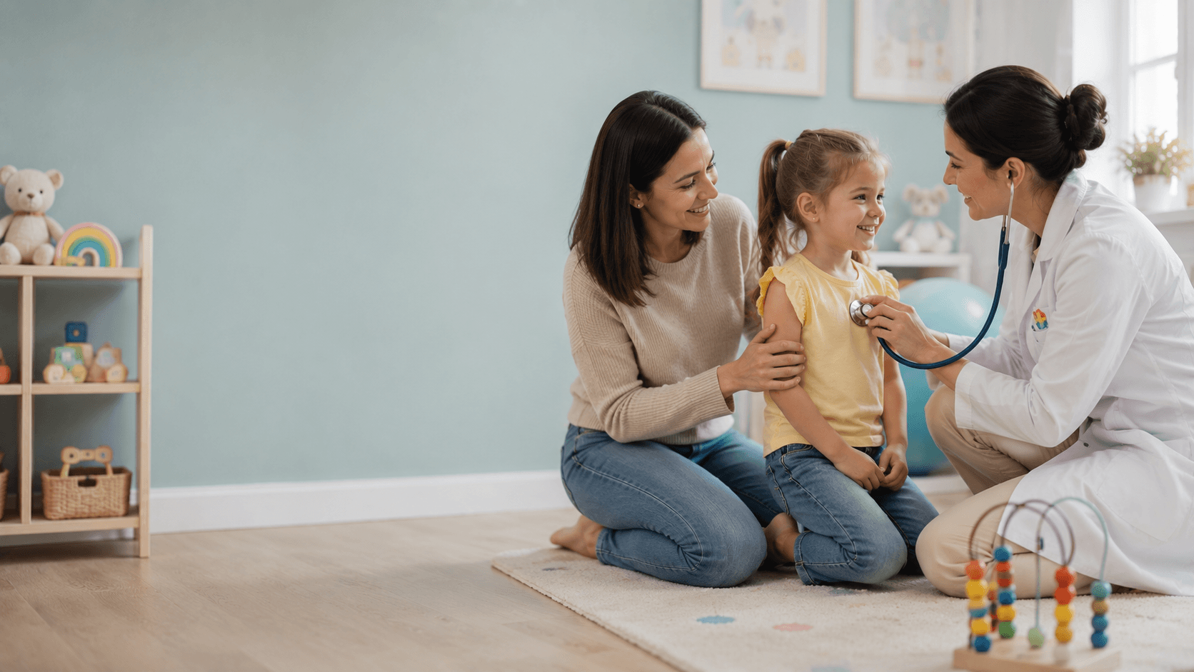 Consulta de Pediatria na DoctorÁgape, clínica médica em Joinville