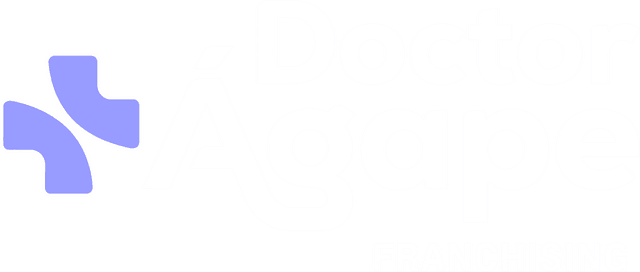 Logo DoctorÁgape Franchising, a frente de franquias do Grupo DoctorÁgape